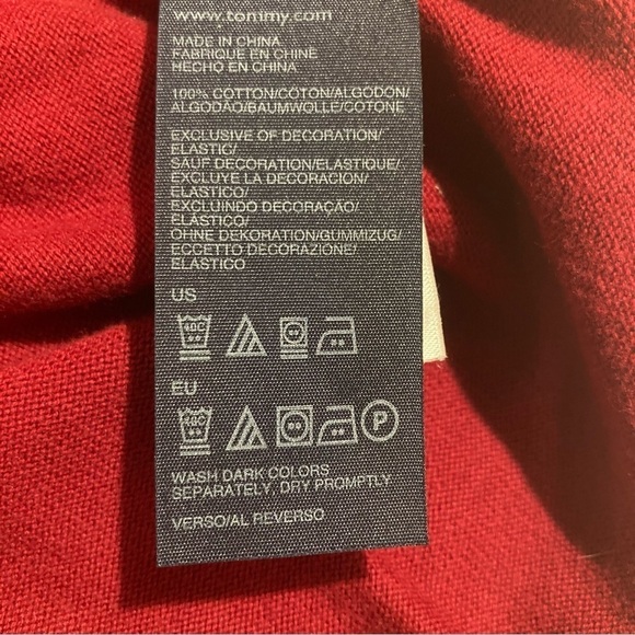 TOMMY HILFIGER SZ L Argyle 100% Cotton Preppy Academia Style Sweater - Picture 6 of 10